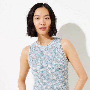 LOFT PLUS SPACEDYE SWEATER TANK Sz 24/26
